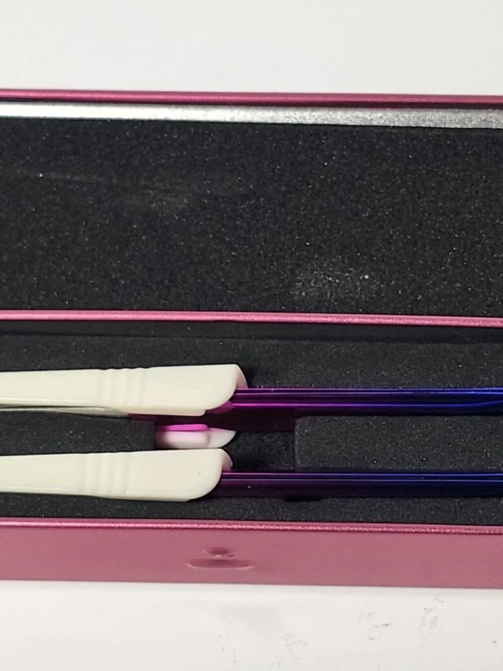 Arclon LPT-1 Purple Eyelash Extension Tweezer Set 2pc Precision Isolation
